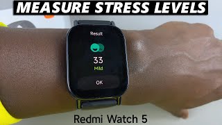 How To Measure Stress Levels On Redmi Watch 5 Lite [upl. by Rodavlas789]