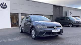 Brand New Volkswagen Polo Life 10 TSI Manual Smokey Grey  Wrexham Volkswagen [upl. by Tremain]