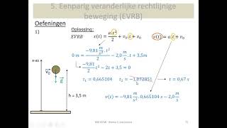 mechanica  oefening vrije valbeweging [upl. by Anij]