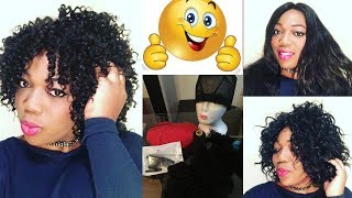 Perruque Bresilien Style Afro Curly facile á réaliser [upl. by Ansley976]