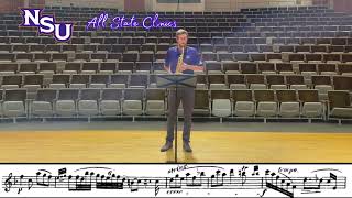 AllState Louisiana Saxophone Etude Ferling 11 in d minor [upl. by Anrahc]