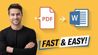 How to Convert PDF To WORD Doc For FREE 2024  Quick amp Easy [upl. by Kieffer]