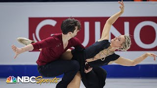 Hubbell and Donohue clinch ice dance silver in Italy despite slipup  NBC Sports [upl. by Annah]