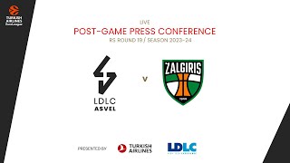 Press Conference LDLC ASVEL vs Zalgiris Kaunas [upl. by Ahtnamys510]