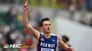 Karsten Warholm secures first win of 2022 in encouraging 400m Worlds heat  NBC Sports [upl. by Zeeba318]