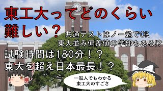 一般人でも分かる「東工大受験のすごさ」【ゆっくり解説】 [upl. by Ha]