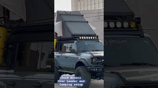 Ford Bronco Overland Camping setup spotted at SEMA Fest 2023 [upl. by Kudva583]