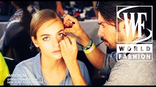 Backstage Marchesa SpringSummer 2015 New York Fashion Week [upl. by Maidel367]