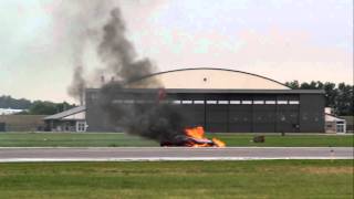 Pilot Bryan Jensen crashes his plane on a dangerous stunt at Kansas City air show [upl. by Echo]