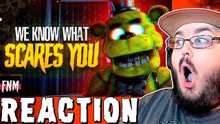 FNAF SONG quotWe Know What Scares Youquot ANIMATED II FNAF REACTION [upl. by Imis]