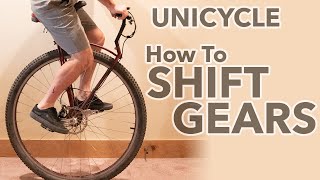 How to shift gears on a unicycle Kris Holm  Schlumpf geared unicycle hub  Unicycle Tutorial Ep 1 [upl. by Hnid]