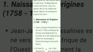 Dessalines porte le nom de la plantation de Dessalines [upl. by Aisatan]