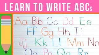 Learn to Write the ABCs  How to Write Letters  Handwriting Practice for Kids [upl. by Lange]