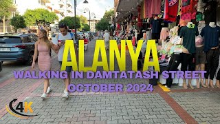 Alanya  Life and Walking in Alanya  September 2024  Damlatash Street [upl. by Ahsaet]