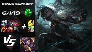 SUPPORT Senna vs Blitzcrank  EU Grandmaster Patch 1423 [upl. by Kreg725]