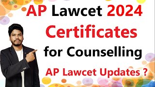 APCertificates For CounsellingAP LAWCET 2024 [upl. by Vivianne868]