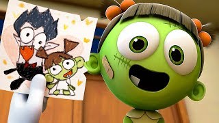 Funny Animated Cartoon  Spookiz Zizis Secret Love Letter to Cula  Videos For Kids [upl. by Llehsam986]