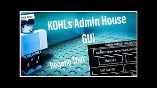 Kohls Admin house OP SCRIPT BANKICK PEOPLE [upl. by Cherry125]