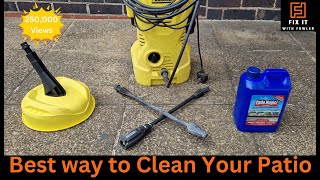 The Best Way To Clean Your Patio Patio Magic Or A Pressure Washer [upl. by Aicirtac]