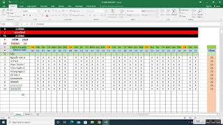 BẢNG CHẤM CÔNG BẰNG EXCEL TỰ ĐỘNG CẤP CAO 2024 II [upl. by Ddat]