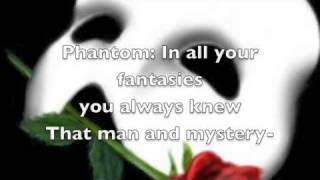 Phantom of the Opera piano version with LYRICS [upl. by Kimitri]