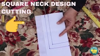 Latest Square Neck Design Cutting l Basic Stitching Course Lesson2 [upl. by Sheelagh]