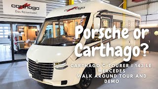 2023 Carthago ctourer I 143 LE  Mercedes Automatic  The One Motorhome walk around tour and demo [upl. by Adnilrev]