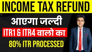 Income Tax Refund आएगा जल्दी ITR1 amp ITR4 वालो का  Income Tax Return Processing [upl. by Yelsnik]