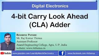 4bit Carry Look Ahead Adder  Digital Electronics by Raj Kumar Thenua Hindi [upl. by Marsh]