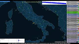 Terremoto Md 30 ai Campi Flegrei del 17 febbraio 2024 alle ore 202209  Replay GlobalQuake [upl. by Adnilec632]