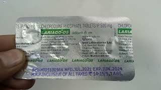 Lariago Ds Tablets  Chloroquine Phosphate 500mg Tablet  Lariago Ds Tablet Uses Dosage Side effects [upl. by Ocirema]