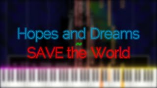 Hopes and Dreams  SAVE the World  Toby Fox  marasy8 piano arrangement [upl. by Orelu]