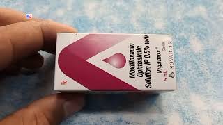 Vigamox Eye Drops  Moxifloxacin Eye Drops  Vigamox Eye Drops uses side effect benefit review Hindi [upl. by Elva627]