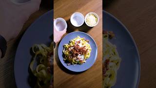 Recette pâtes carbonara  diet  400 kcal [upl. by Ahgiela692]