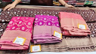 Bangalore Wholesale Festival Offer GeorgetteCreapTrending CollectionSingle Courier Avl [upl. by Sucramaj426]