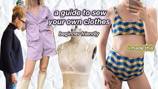 how to ACTUALLY start sewing your own clothes in 2022 beginner step by step guide [upl. by Ping]