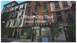 ✧ official city tour  layout  bloxburg build✧ [upl. by Rimidalb]