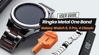 Galaxy Watch 4 amp 5  Metal One Band  Installation Guide [upl. by Craner372]