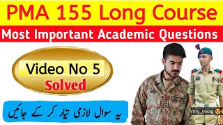 PMA Long Course Academic Test Most Important and Repeated Questions  Pma academic Experience [upl. by Ettelorahc175]