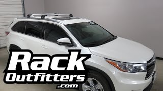 Toyota Highlander Thule AeroBlade Edge Roof Rack from Rack Outfitters [upl. by Ayaros]