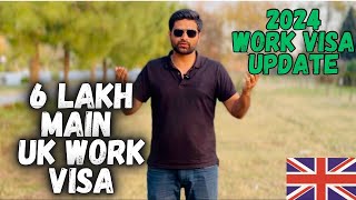 UK WORK VISA COST 2024  WORK VISA UPDATE [upl. by Hpsoj]