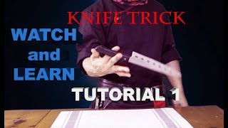 KNIFE TRICKS TUTORIAL 1 TEPPANYAKI TRICKS REVEALED AND TUTORIALS [upl. by Lanaj]