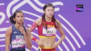 Women’s 100m Hurdles  Final highlights  Hangzhou 2024 Asian Games Athletics indianarmy654 [upl. by Raual]