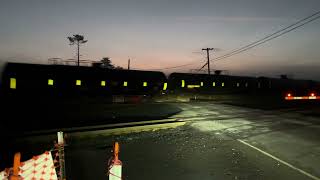 M627 The “Frebreeze Express From SelkirkBuffalo Passes Stone Rd in Guilderland NY in the Predawn [upl. by Young937]