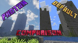 Abandoned Minecraft City With Shaders Comparison  Photon Bliss Nostalgia SeuS  Cinematic [upl. by Jeane222]