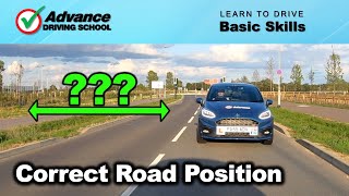 How To Judge Your Road Position  Left Side Gap  Learn to drive Basic skills [upl. by Wenger]