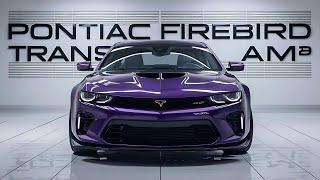 First Look At The 2025 Pontiac Firebird Trans AmYou Won’t Believe The Features [upl. by Maloy891]