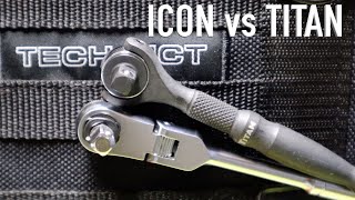 Titan 14quot Micro Ratchet vs ICON Flex Head Ratchet [upl. by Wallach]