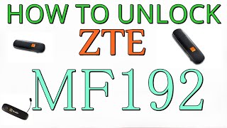 How to Unlock ZTE MF192 USB Modem [upl. by Varin]