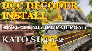 DCC Conversion amp Decoder Install in a Kato HO Scale SD402 ACHB 131 [upl. by Caroline]